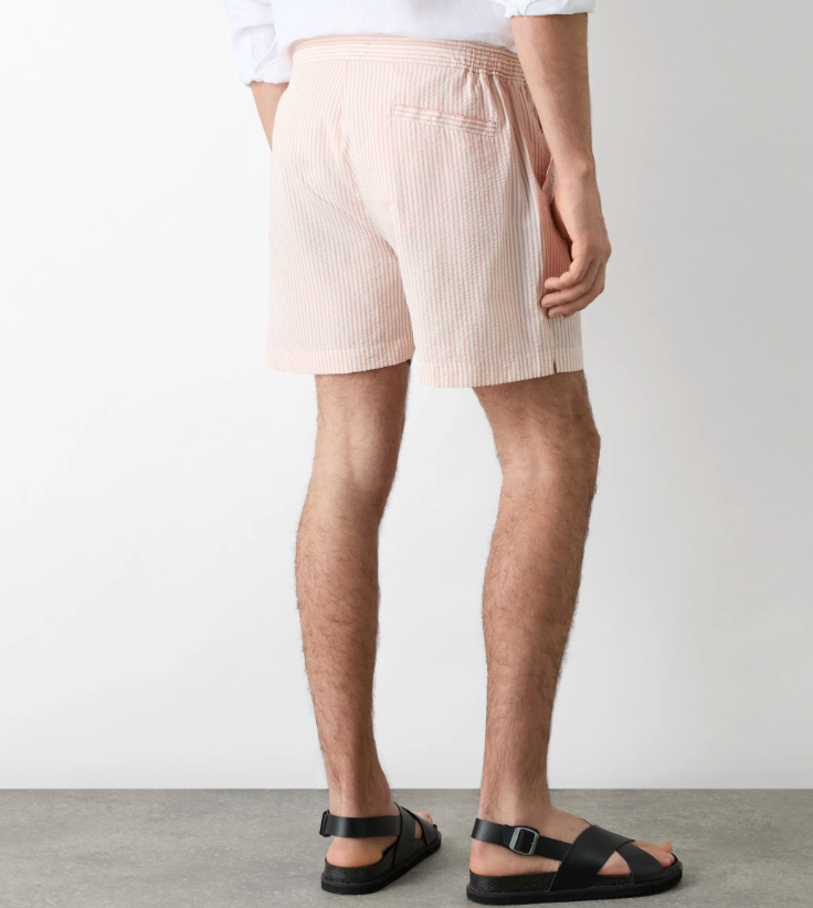 Lytham Pink Stripe Swim Short