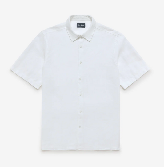 Somerton White Linen Shirt