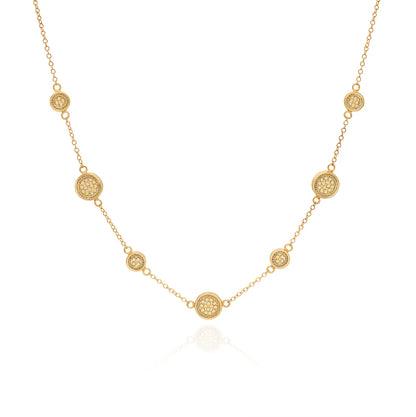 Classic Station Necklace Gold