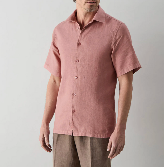 Somerton Rosewood Linen Shirt