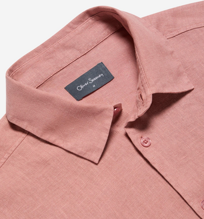Somerton Rosewood Linen Shirt