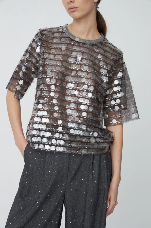 See-Through Sequin Top