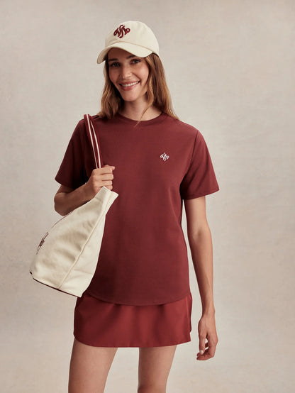 Stevie Branded Tee - Port