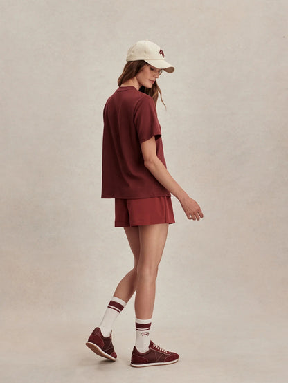 Stevie Branded Tee - Port