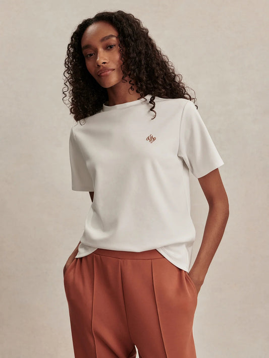 Stevie Branded Tee - White