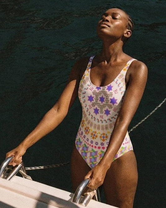 Tessa Markers Printed Swimsuit Me369