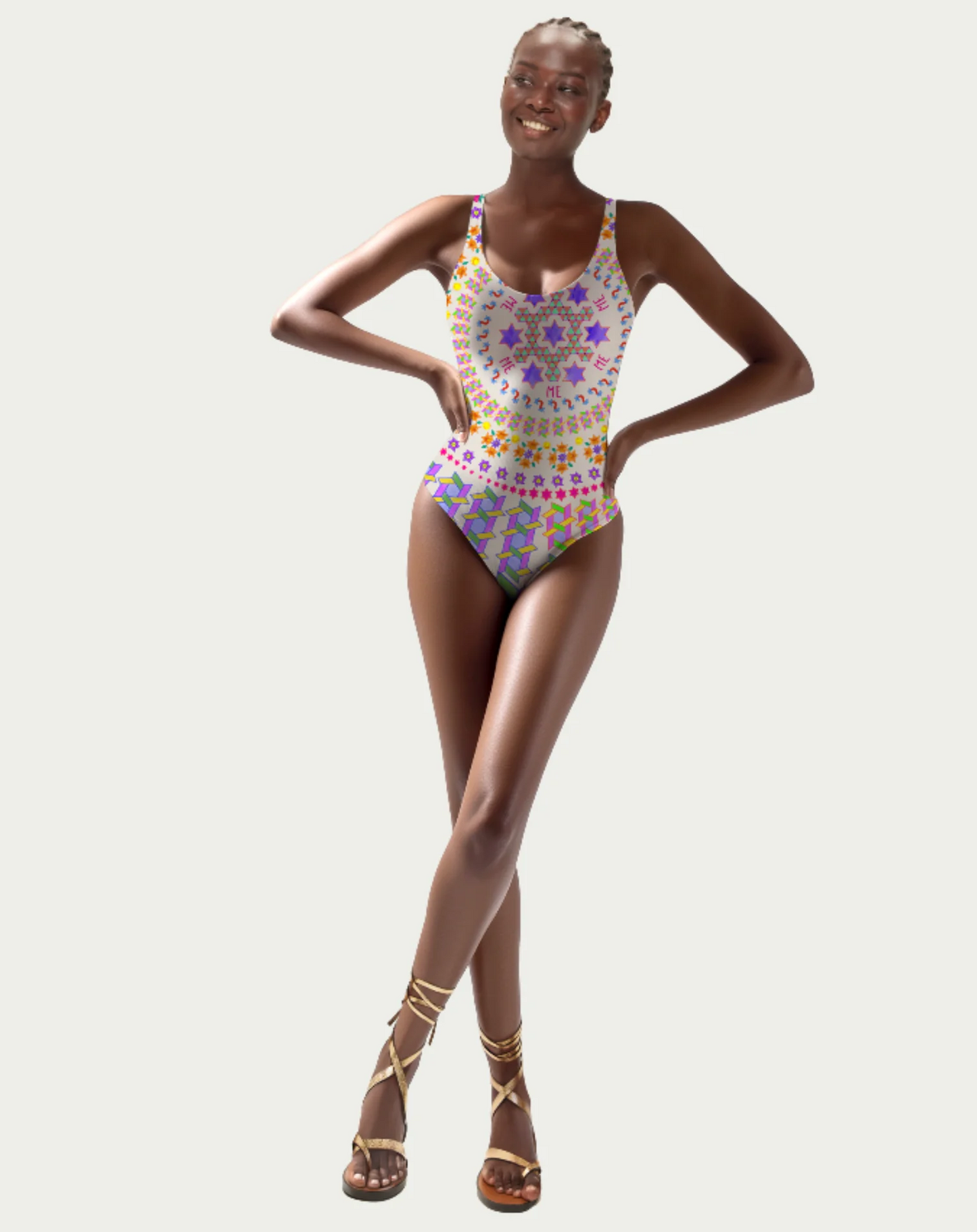 Tessa Markers Printed Swimsuit Me369