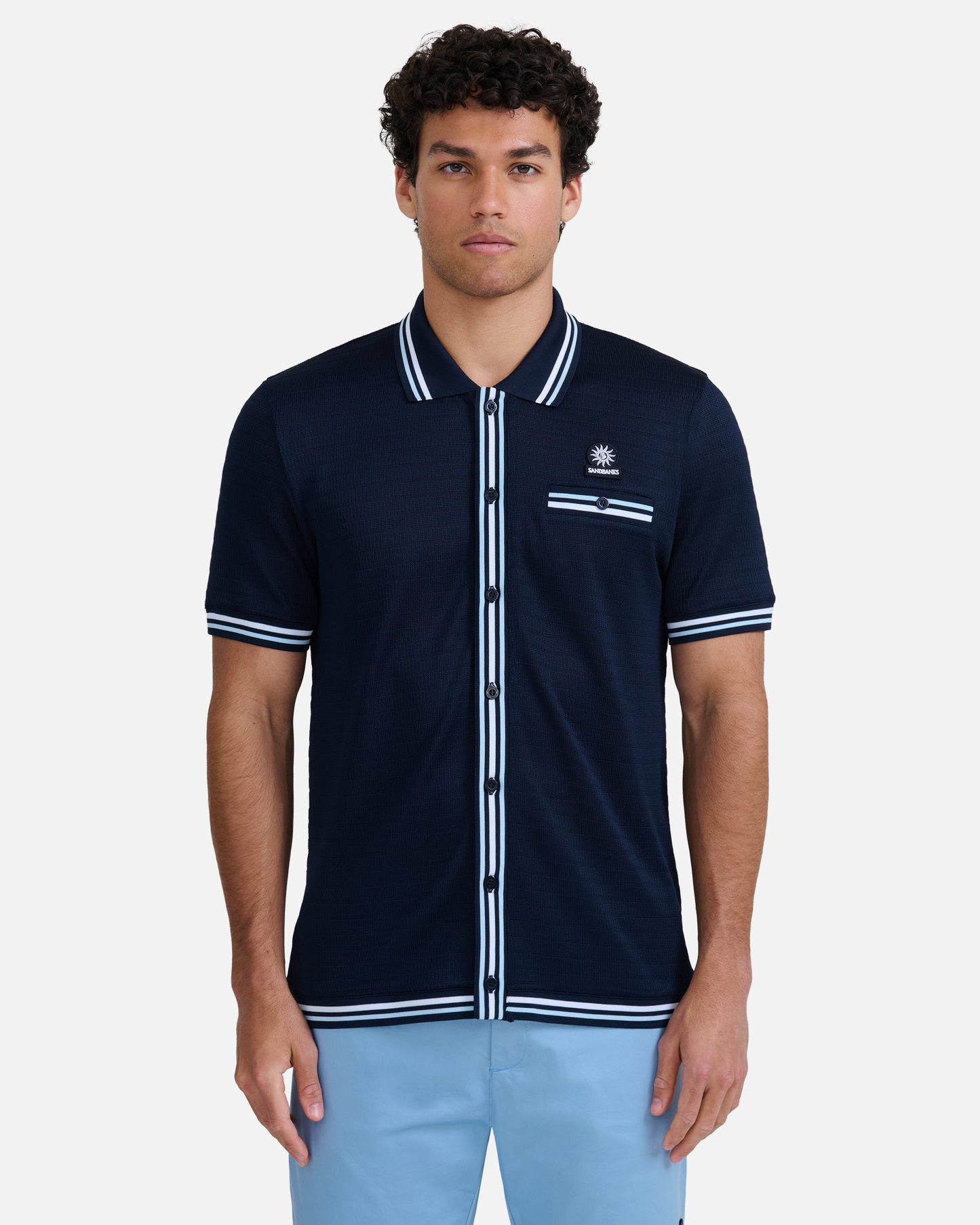 Textured Jacquard Polo Shirt
