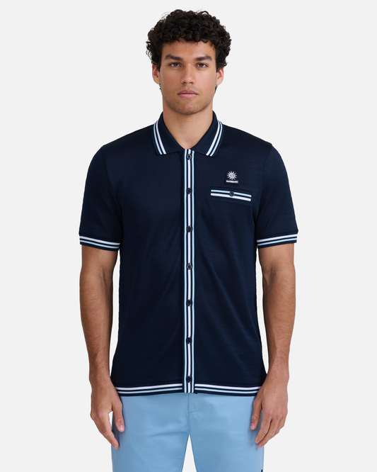 Textured Jacquard Polo Shirt