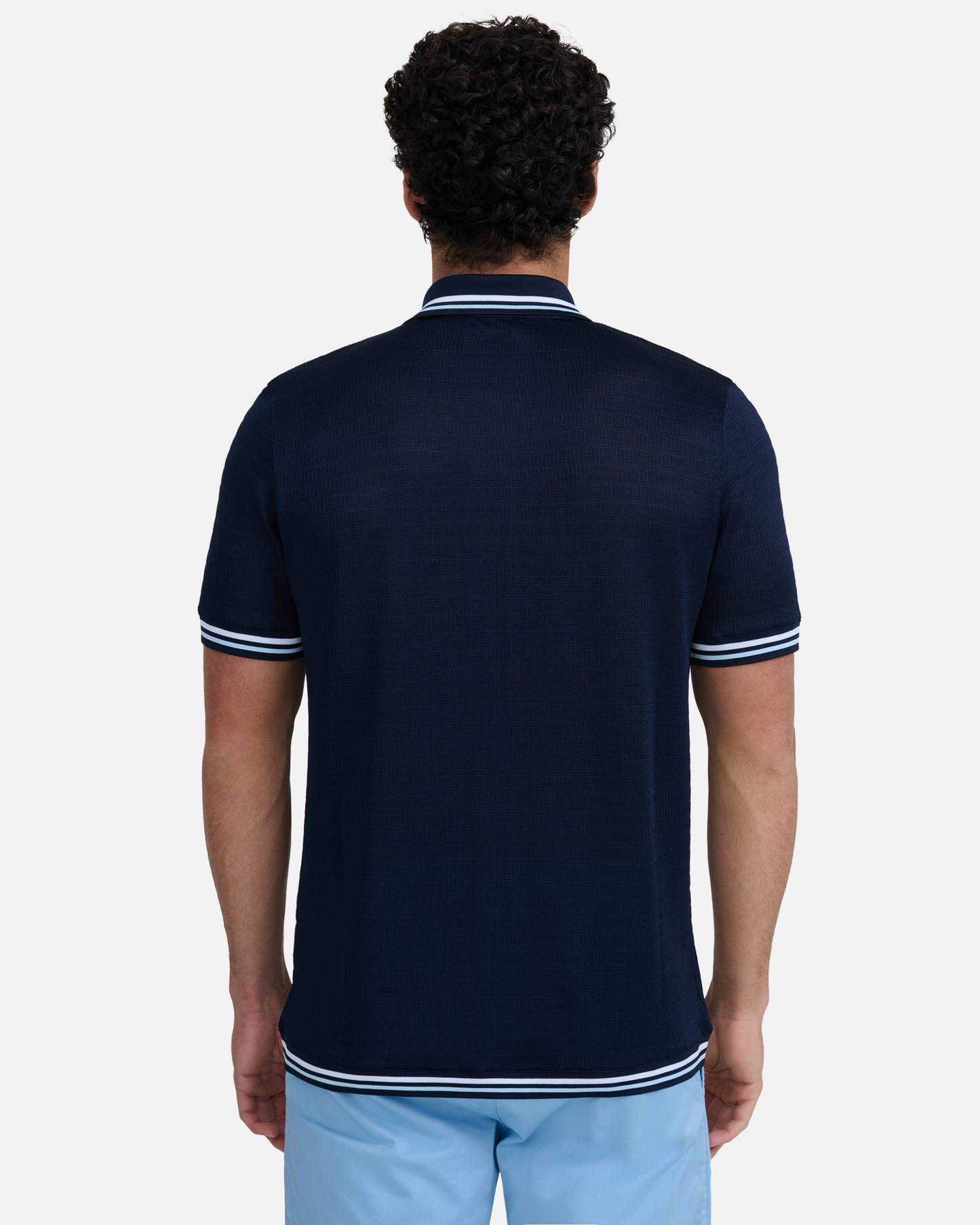 Textured Jacquard Polo Shirt