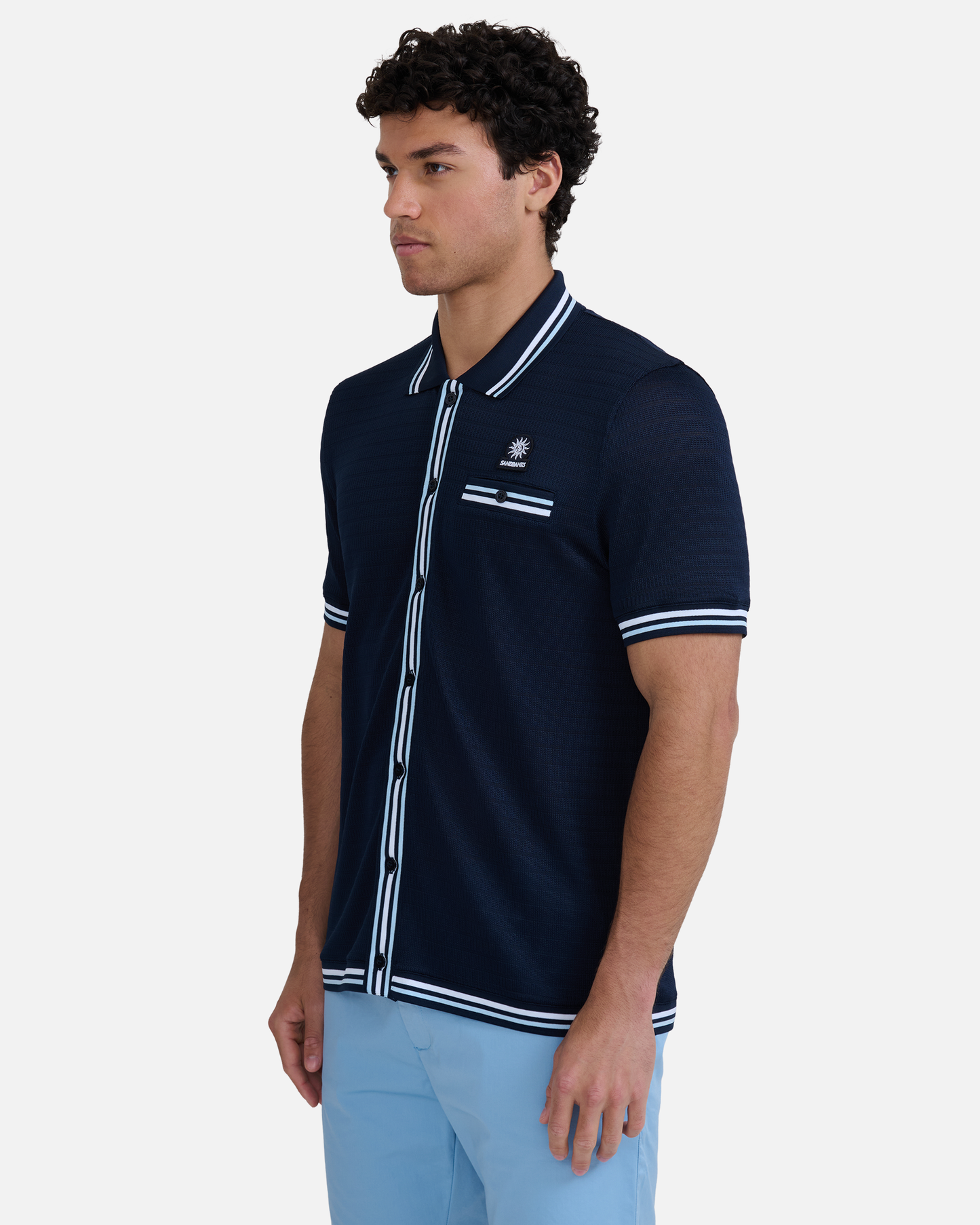 Textured Jacquard Polo Shirt