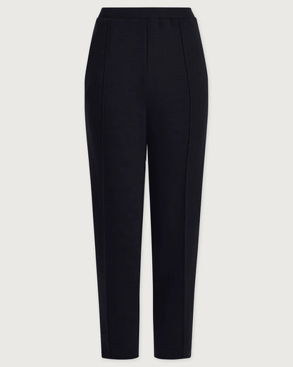 Navy pants on a white background