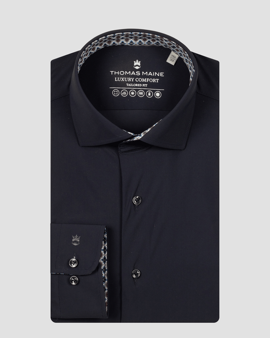 Navy Four-Way Stretch Shirt