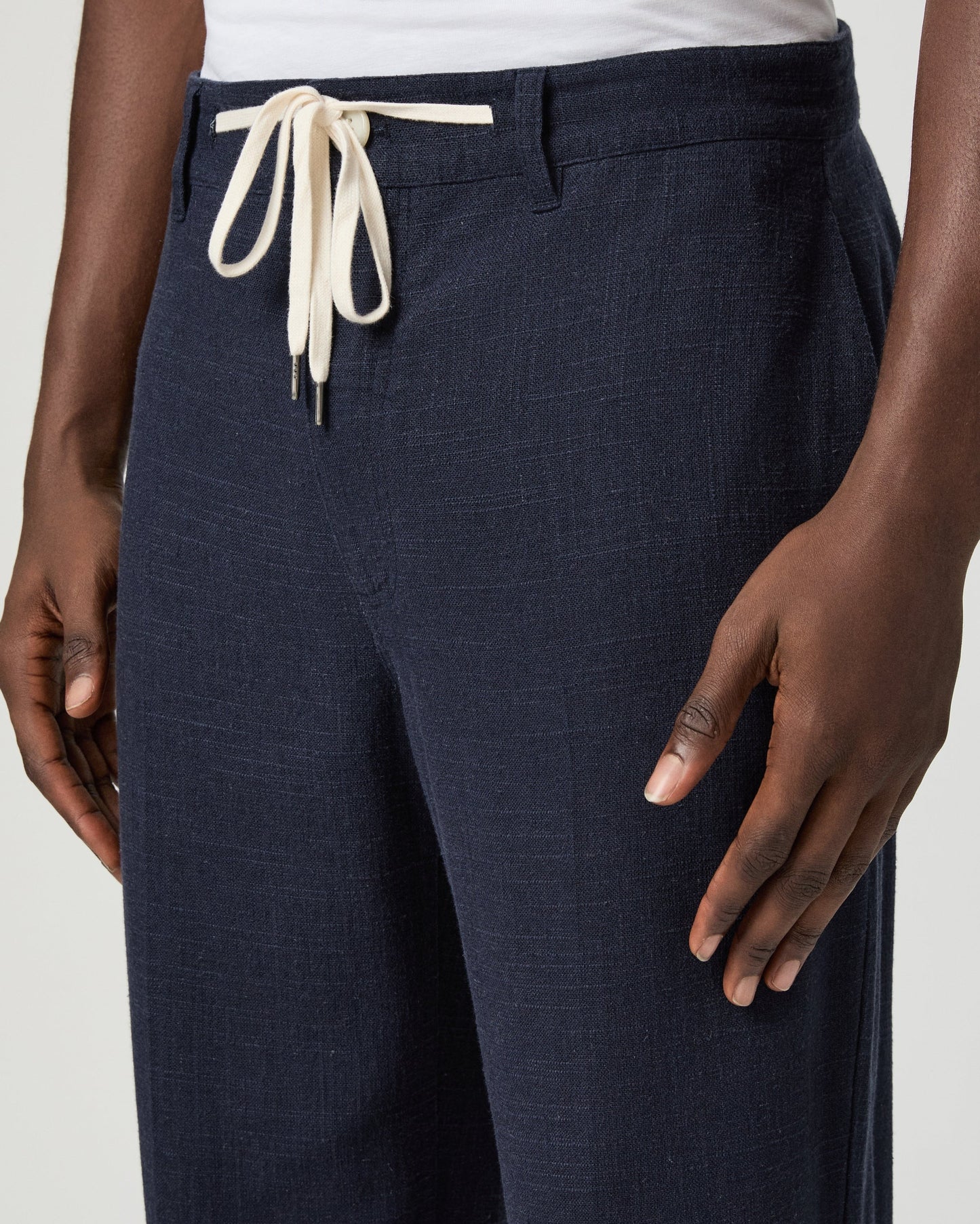 Tiano Linen Pant - Navy
