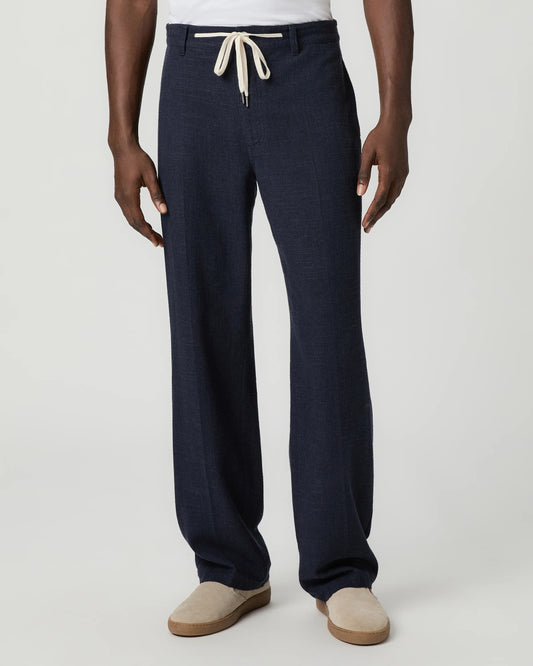 Tiano Linen Pant - Navy