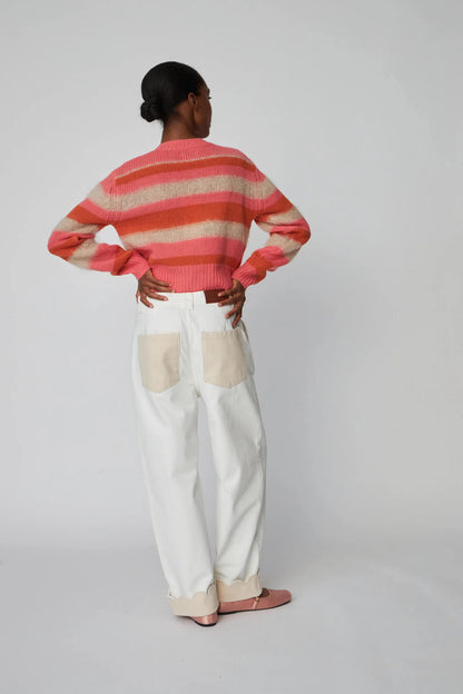 Two Toned Cotton Pants