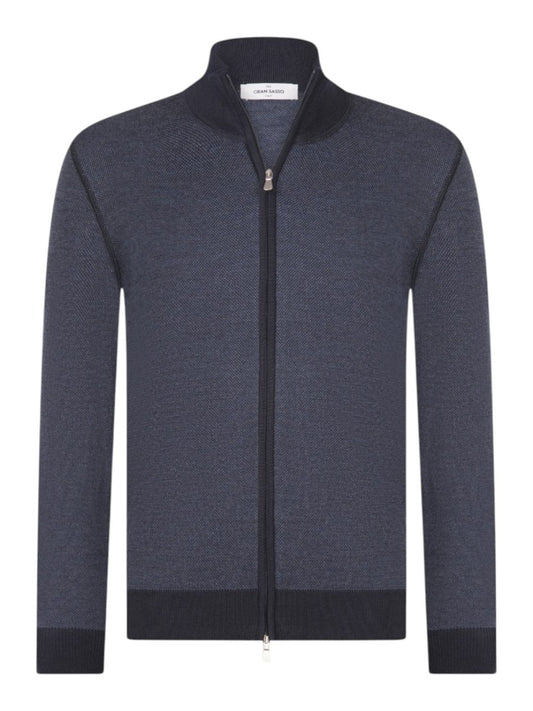 Textured Zip Up Jacket