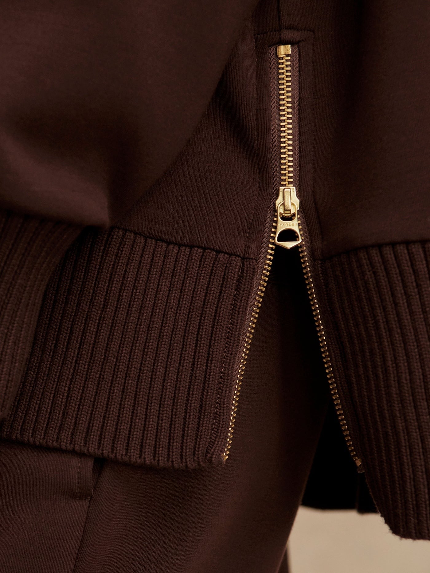 Barker High Neck Sweat - Coffee Bean