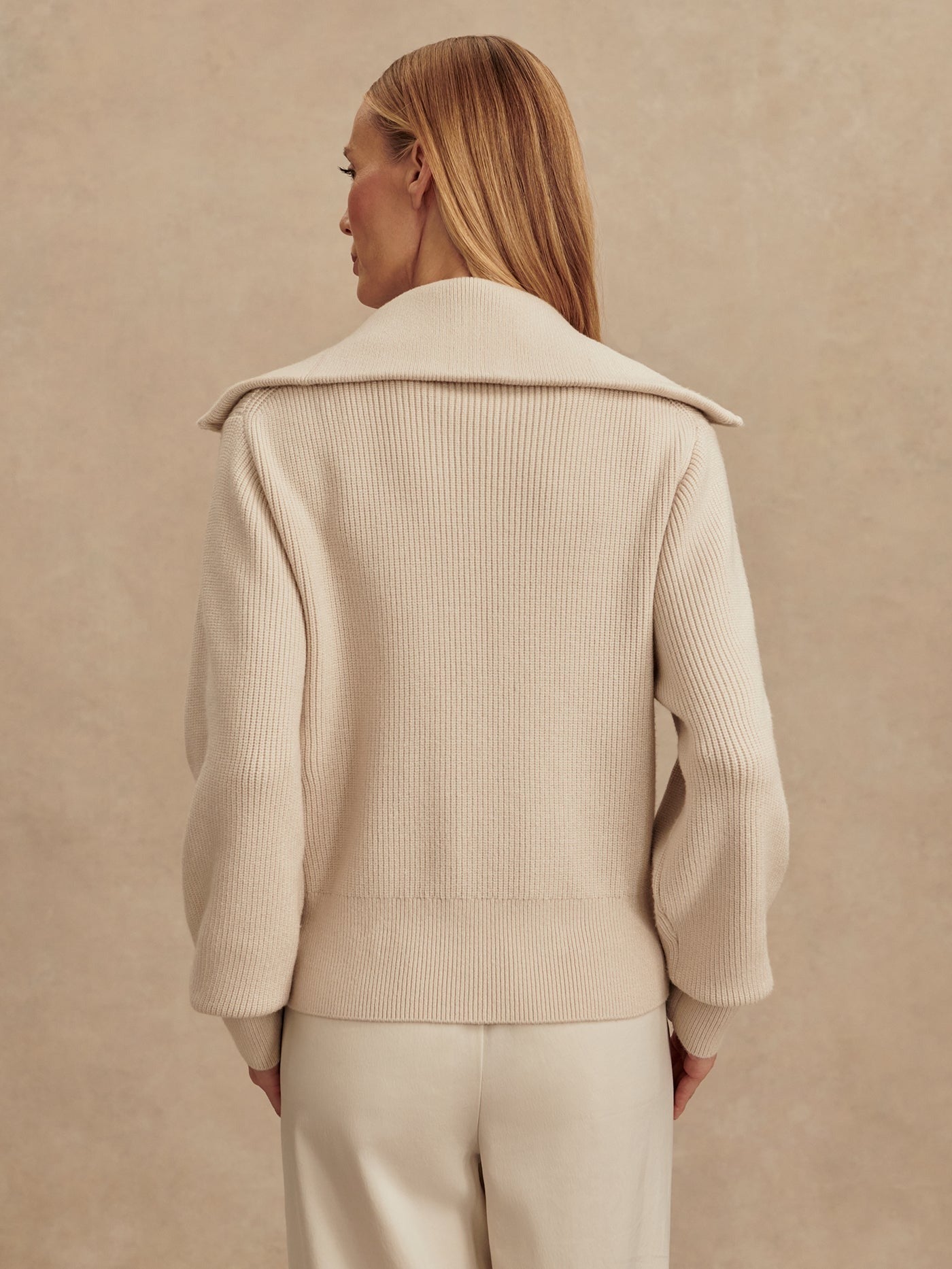 Enrico Knit Jacket - Silver Birch