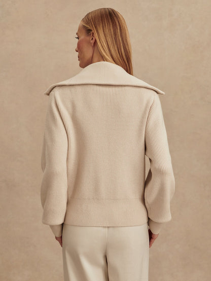Enrico Knit Jacket - Silver Birch