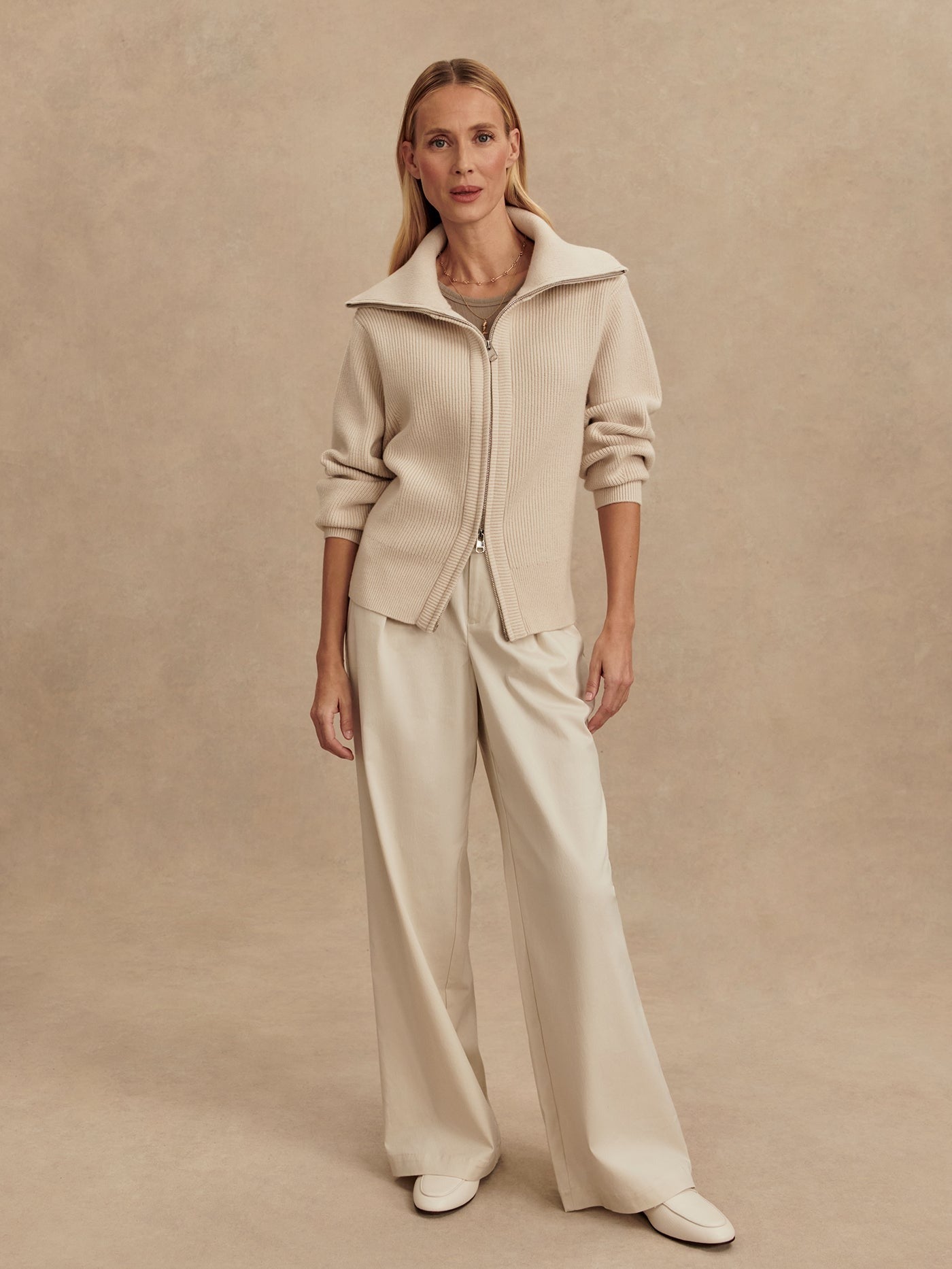 Enrico Knit Jacket - Silver Birch