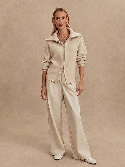 Enrico Knit Jacket - Silver Birch