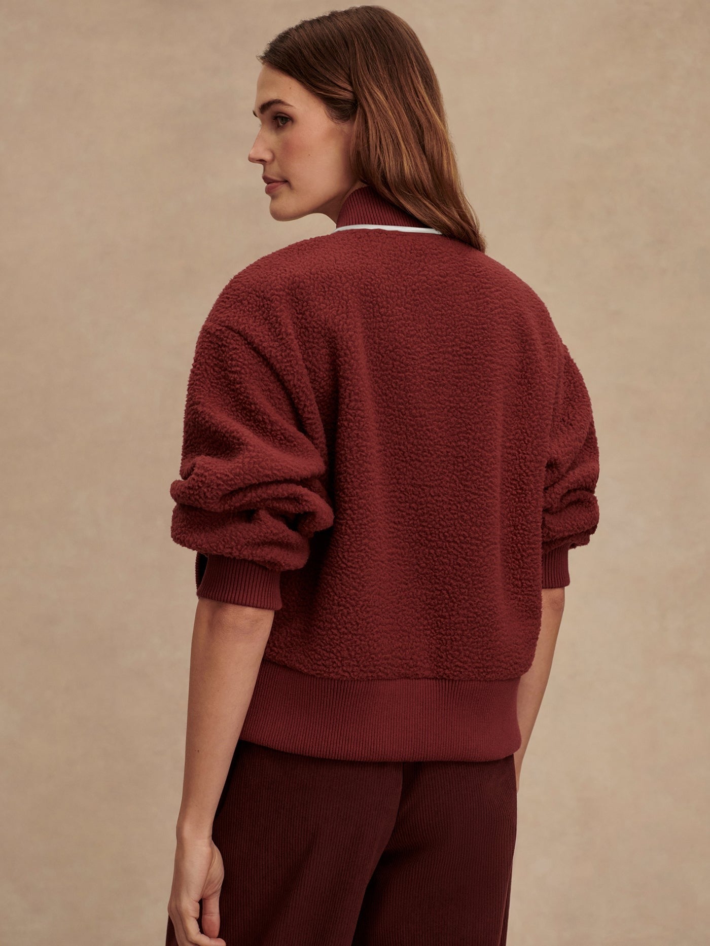Hansley Fleece Jacket – New Maroon