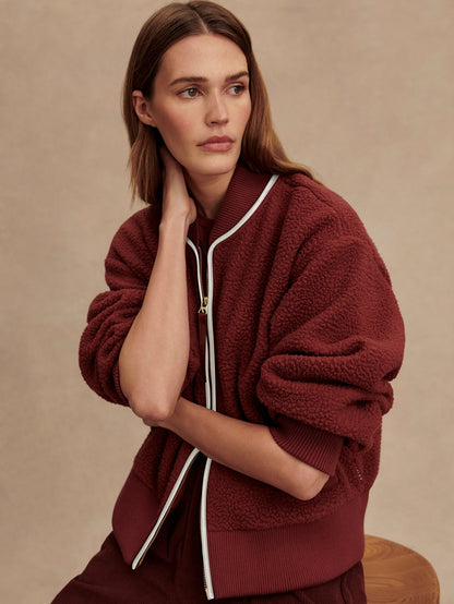 Hansley Fleece Jacket – New Maroon