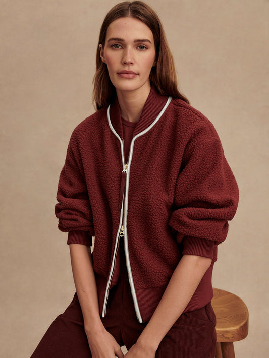 Hansley Fleece Jacket – New Maroon
