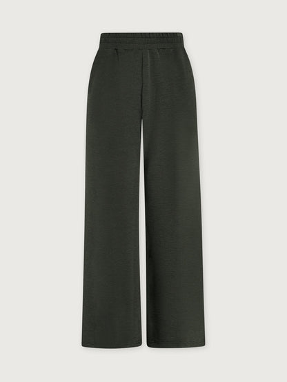 The Extra Wide Leg Pant 29.5 - Olive Marl