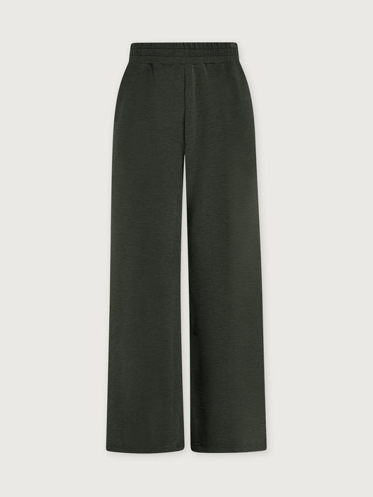 The Extra Wide Leg Pant 29.5 - Olive Marl