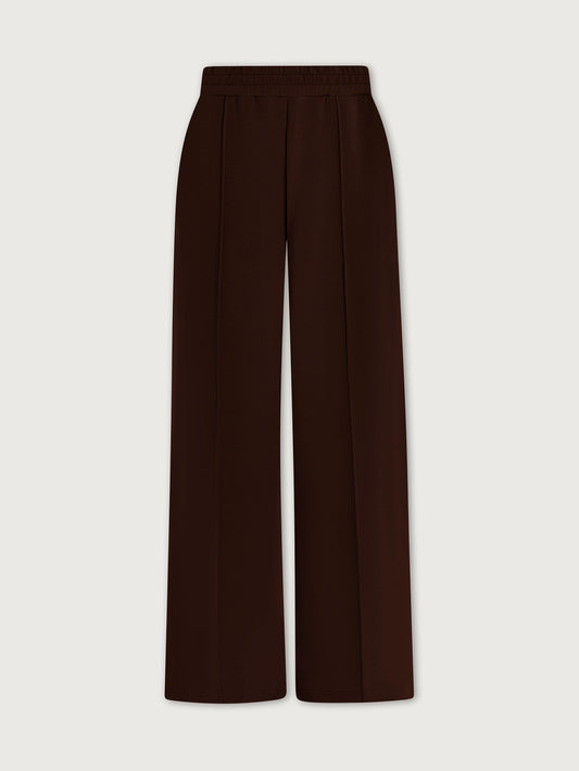 The Wide Leg Pant 30 - Coffee Bean