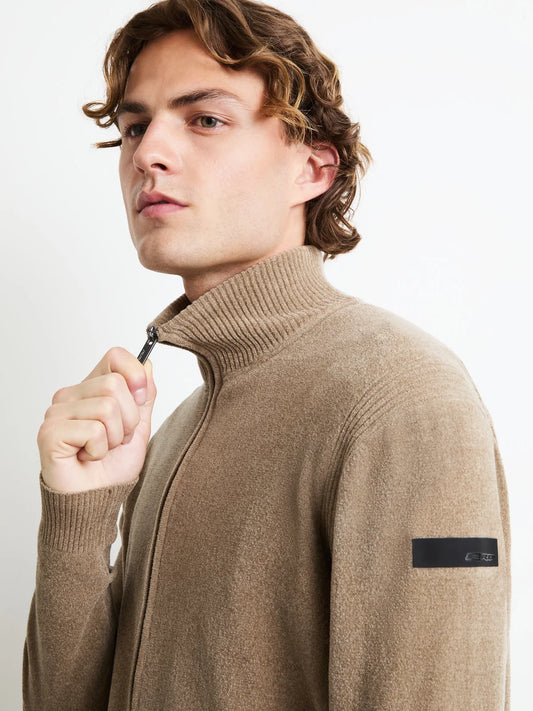 Velvet Full Zip Knit