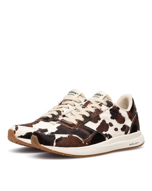Woden Nicoline Animal Cow Sneaker Side View
