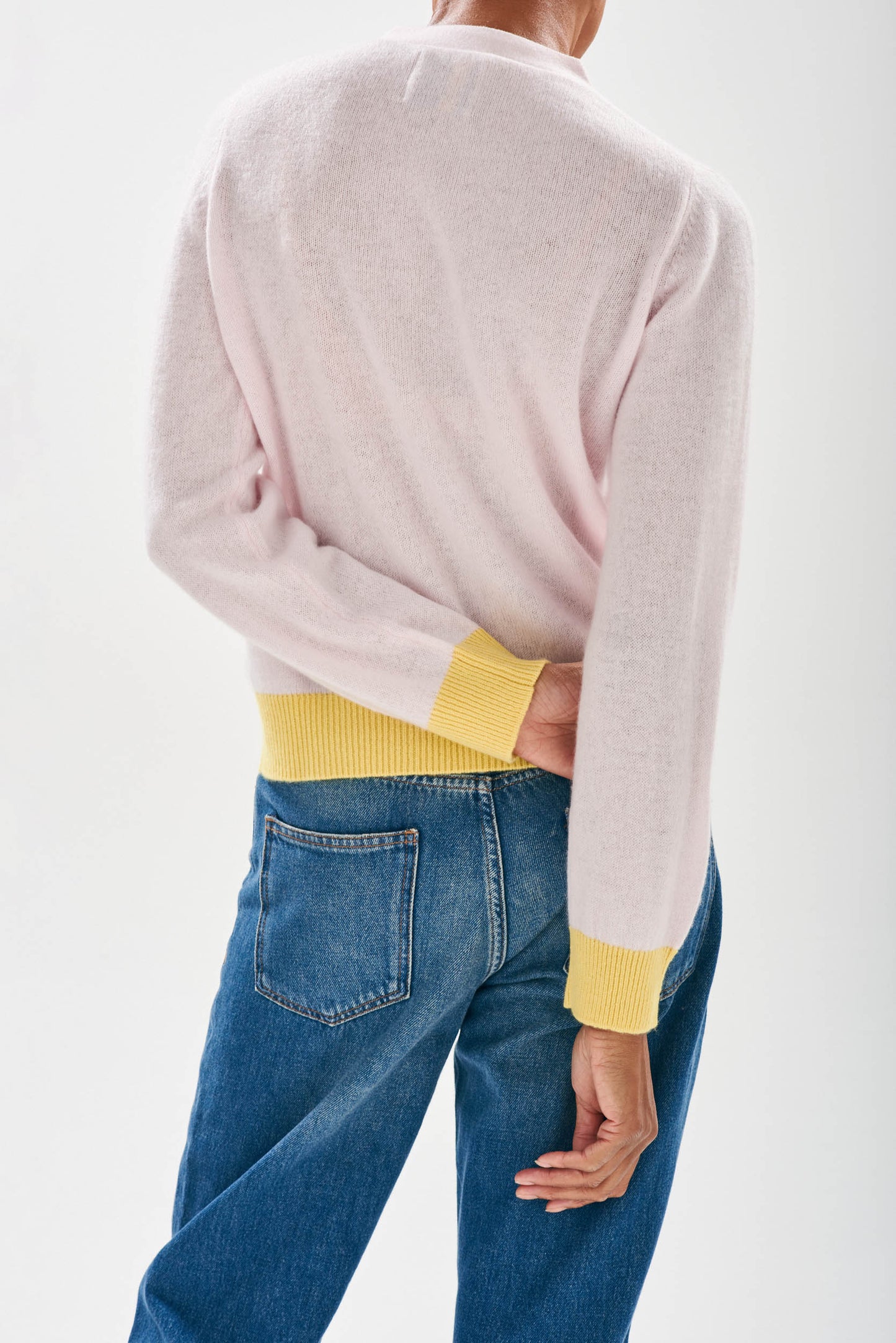 Cashmere Contrast Cardigan