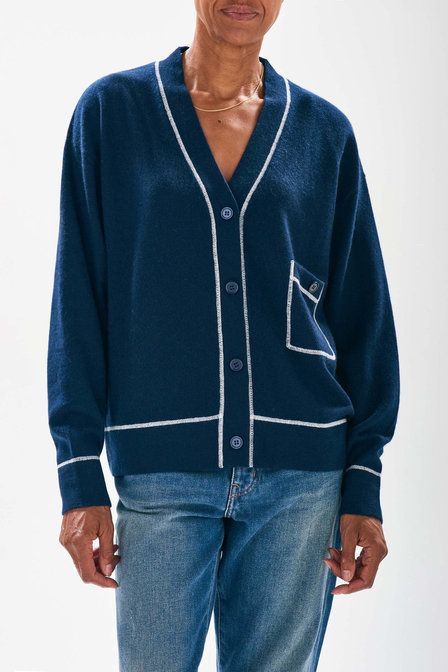 Cashmere Pocket Cardigan