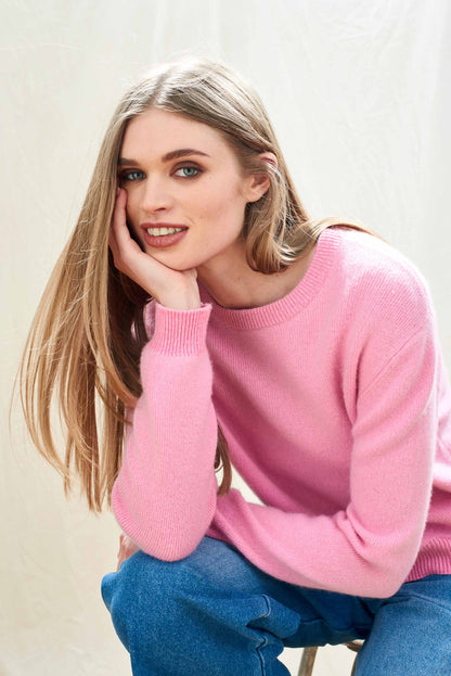 Cashmere Contrast Lurex Ribbed