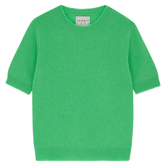 Distressed Cashmere T-Shirt - Green
