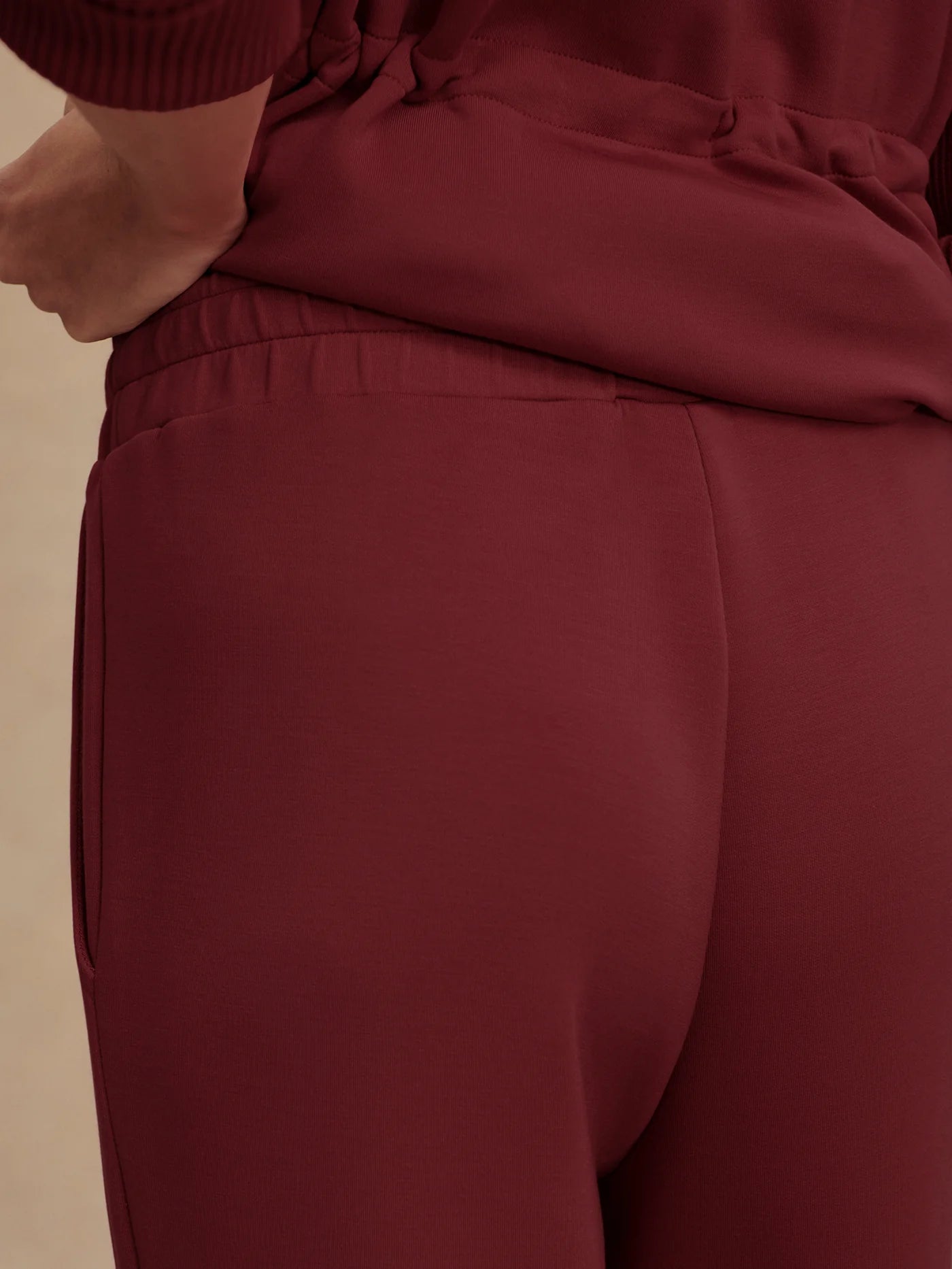 Wide-Leg Pant 30" – New Maroon