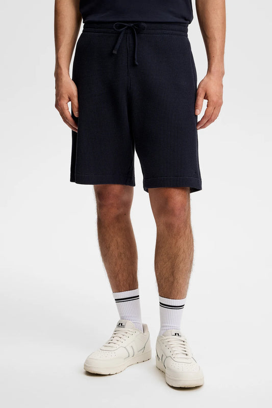 Simon Waffle Shorts Navy