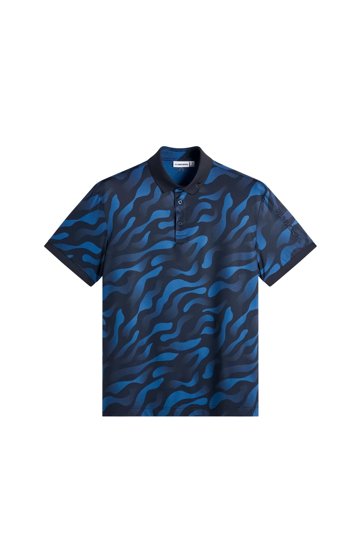 Tour Tech Print Polo Blue
