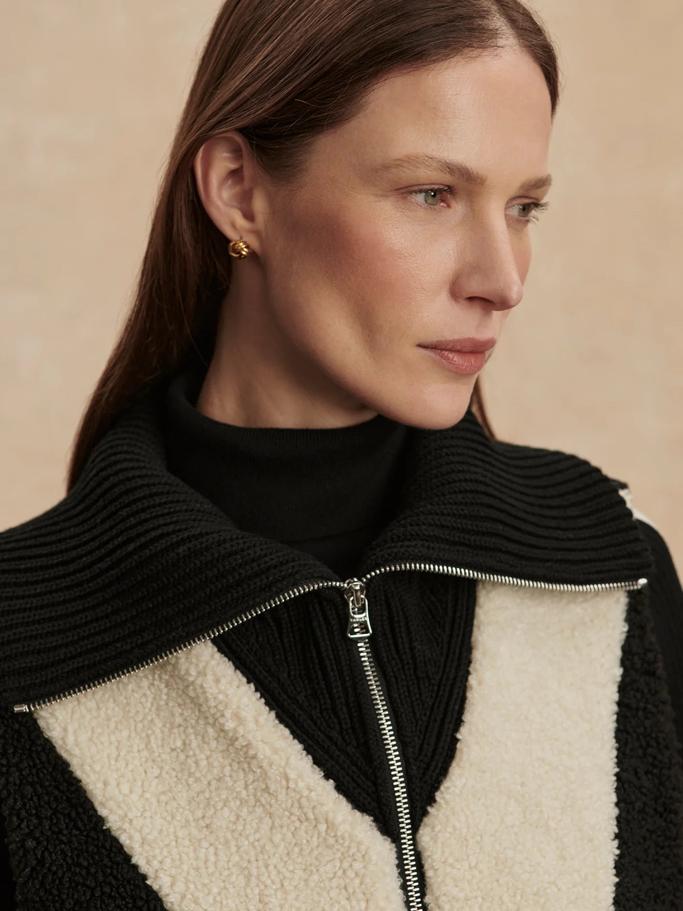 Caspian Sherpa Gilet - Black