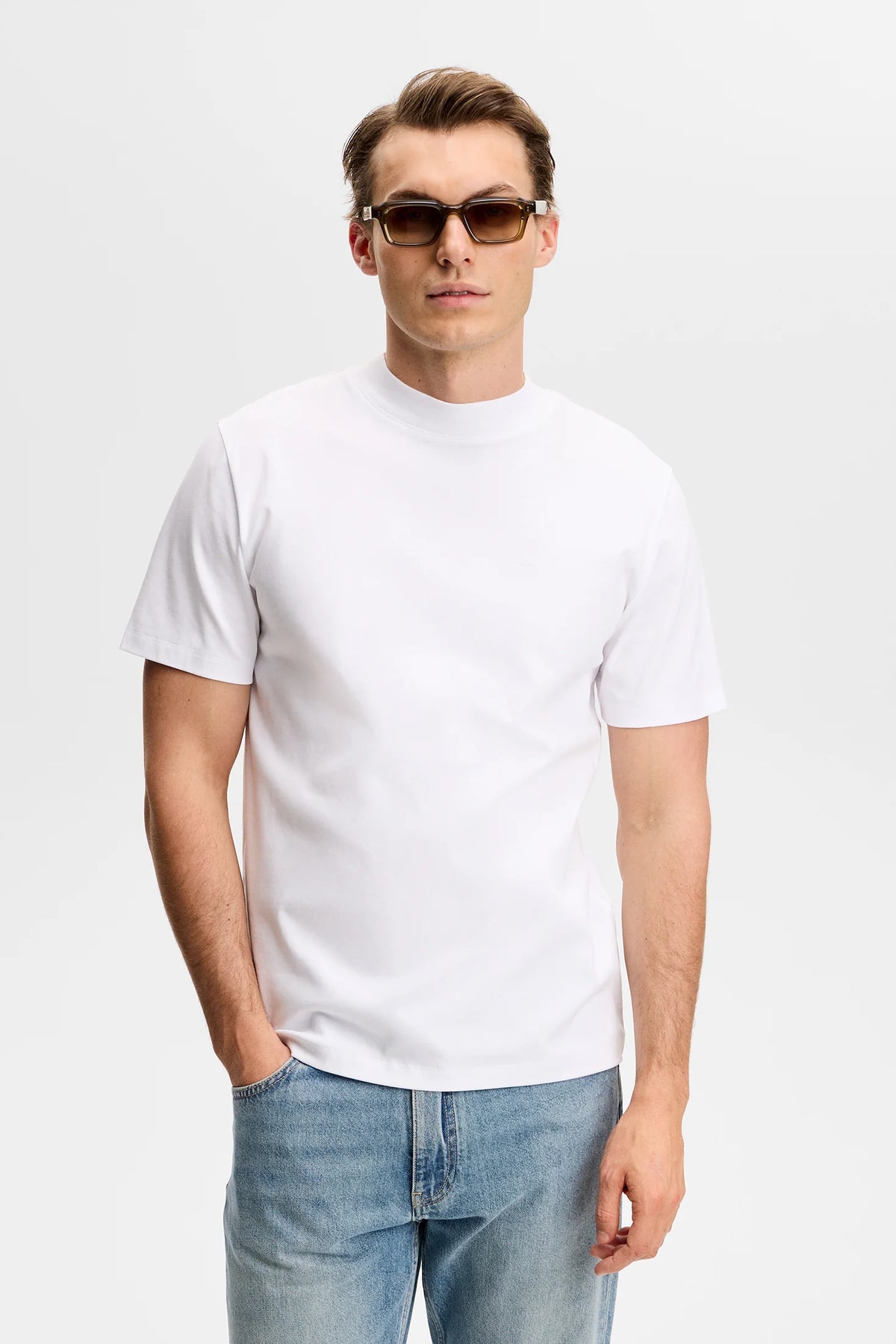Ace Mock Neck T-Shirt-J Lindeberg-Lewis Yates