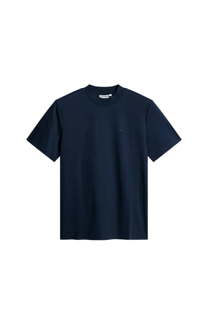 Ace Navy Mock Neck T-Shirt-J Lindeberg-Lewis Yates