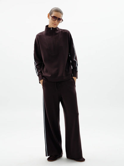 Aggie Vincent Pant Chocolate Brown-InWear-Lewis Yates
