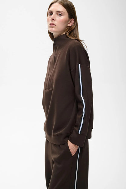 Aggie Vincent Sweatshirt Chocolate Brown-InWear-Lewis Yates