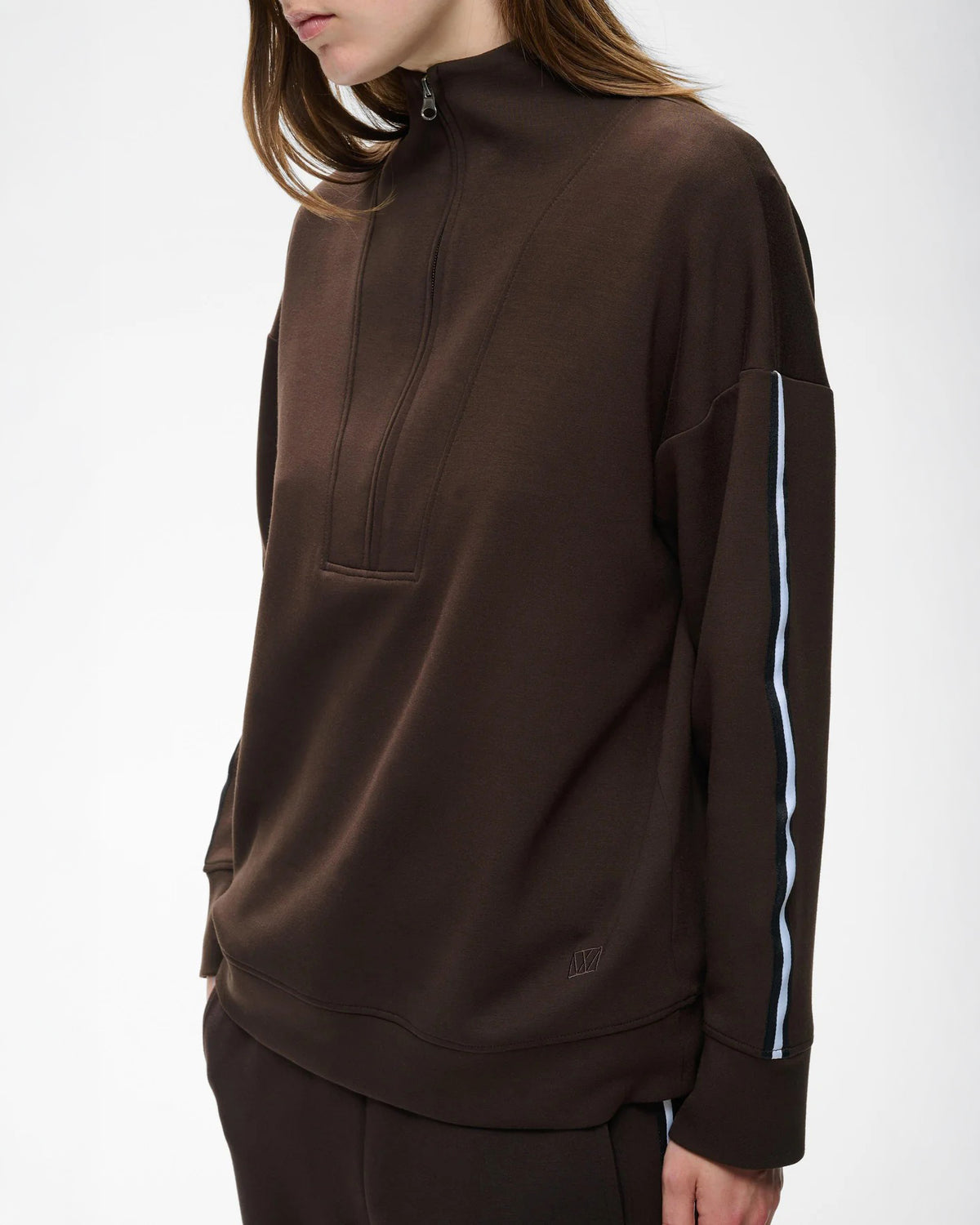Aggie Vincent Sweatshirt Chocolate Brown-InWear-Lewis Yates