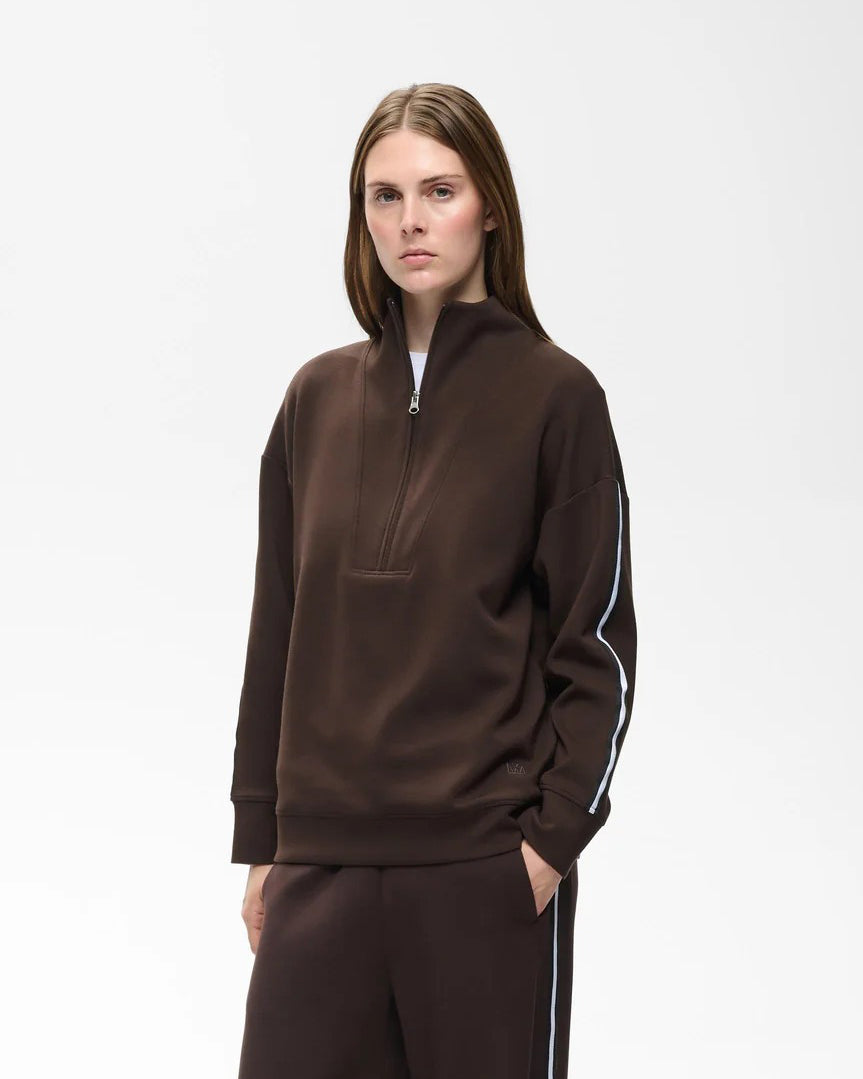 Aggie Vincent Sweatshirt Chocolate Brown-InWear-Lewis Yates