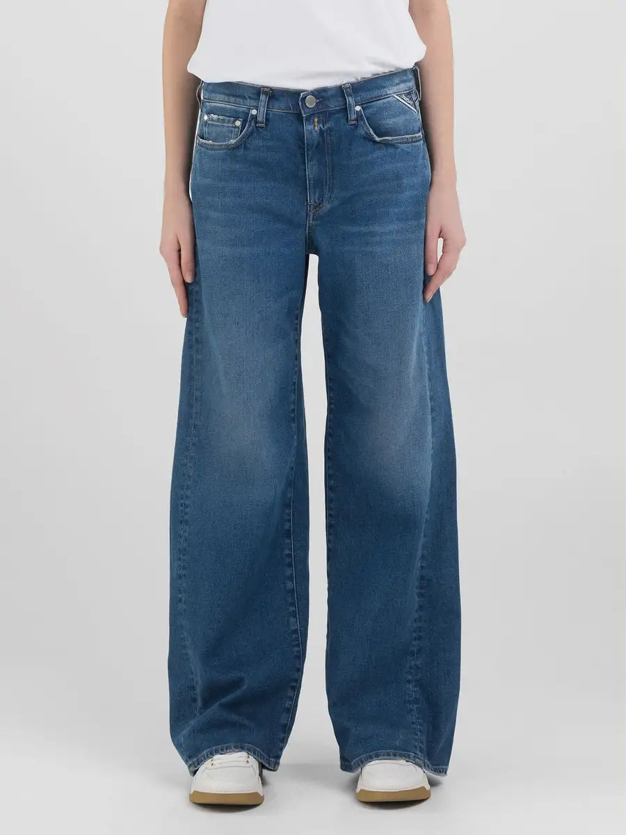 Amelye Wide Leg Jeans-Replay-Lewis Yates