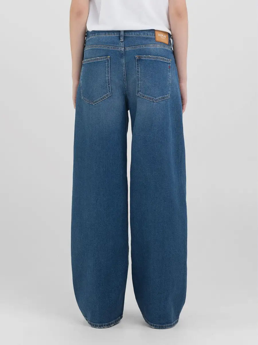 Amelye Wide Leg Jeans-Replay-Lewis Yates